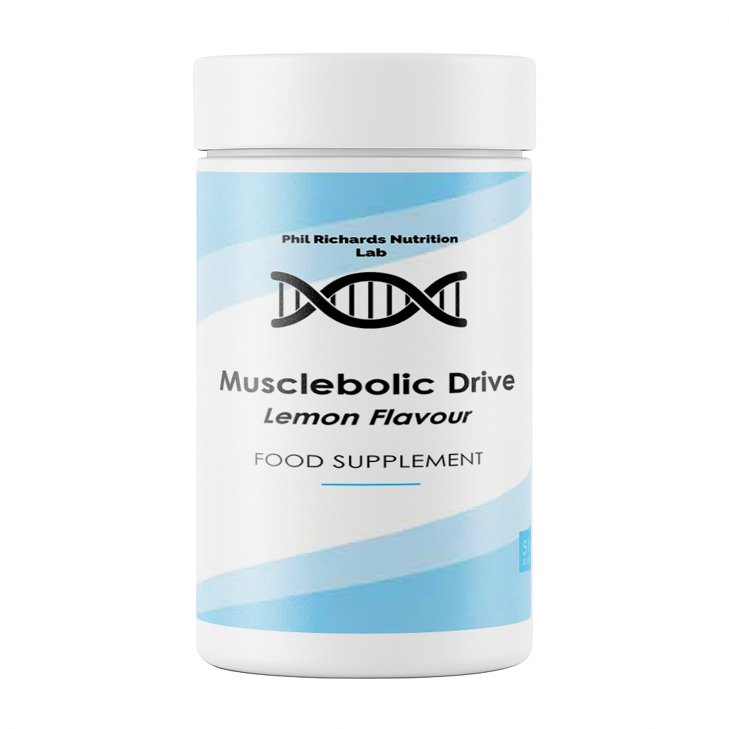 Musclebolic Drive (510g Powder) - Lemon flavour front view