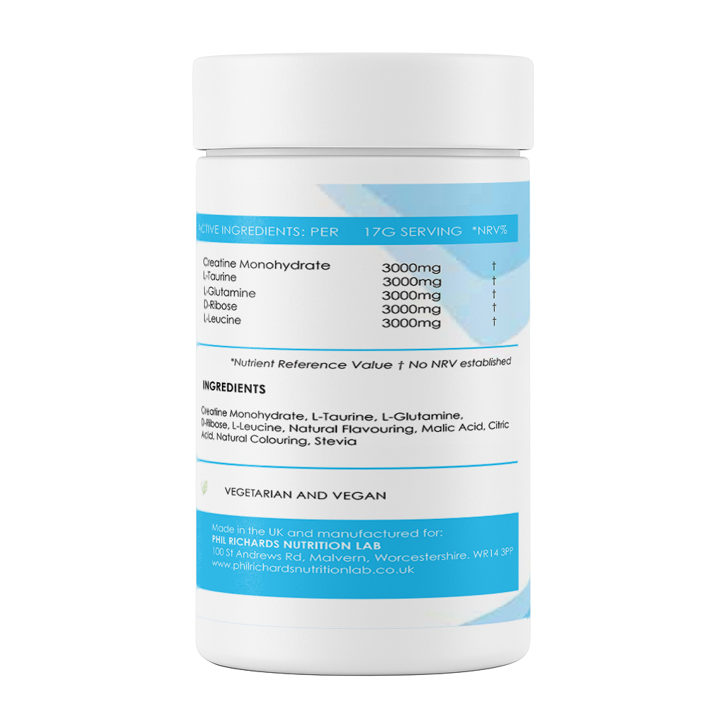 Musclebolic Drive (510g Powder) - directions label