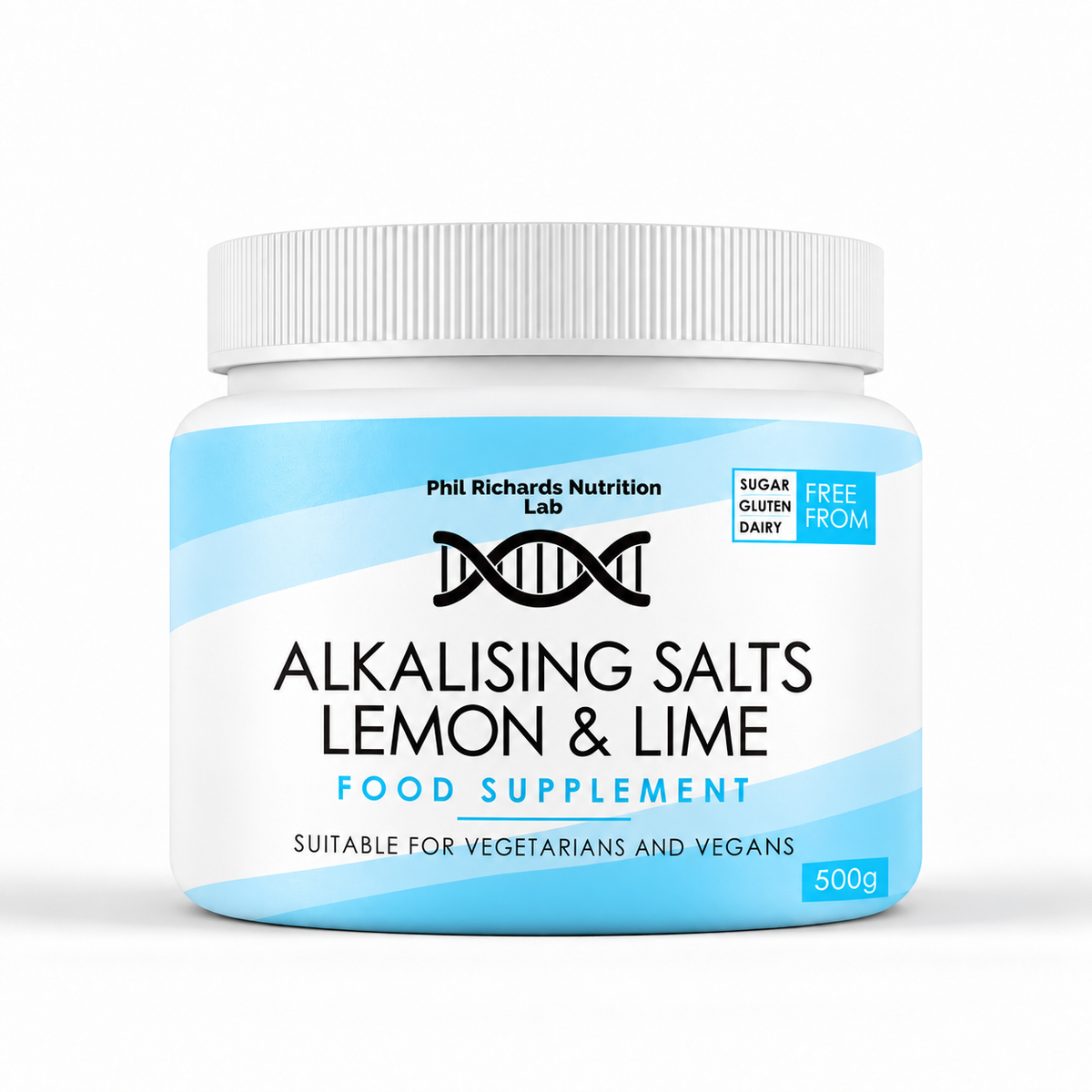 Alkalising Salts Lemon and Lime (500g) - front view