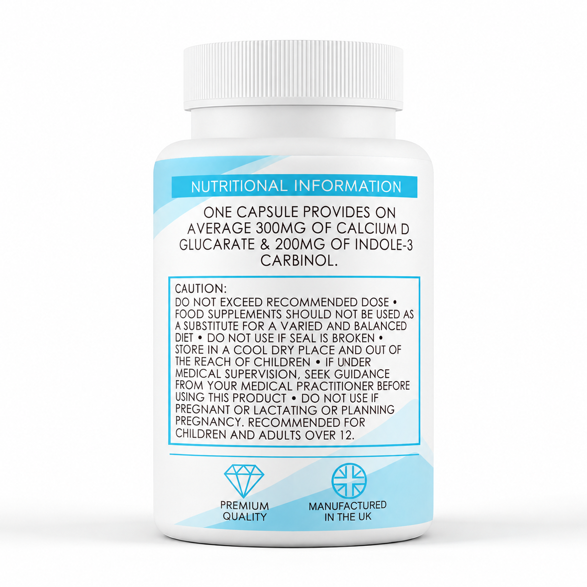 Oestrodetox (60 Capsules) - directions label