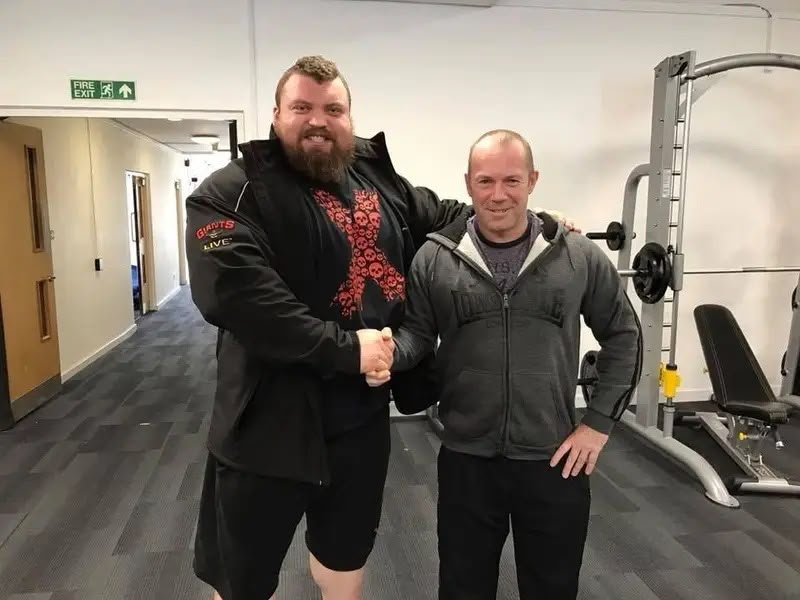 Phil consulting for Eddie Hall six weeks before he won World’s Strongest Man.