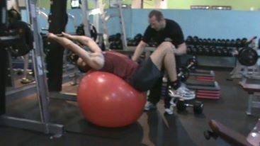 Phil training world champion boxer Enzo Maccarinelli.