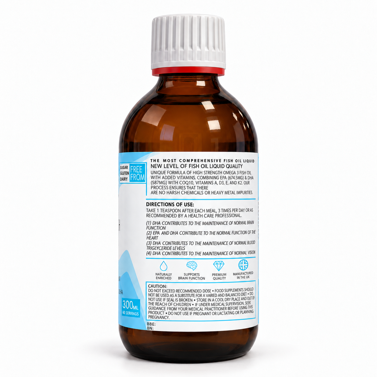 Ultimate Fish Oil Power Liquid 300ml