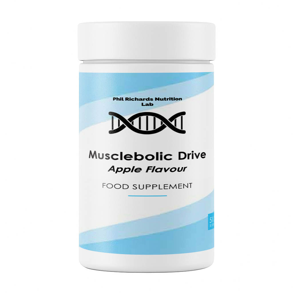 Musclebolic Drive (510g Powder) - Apple flavour front view