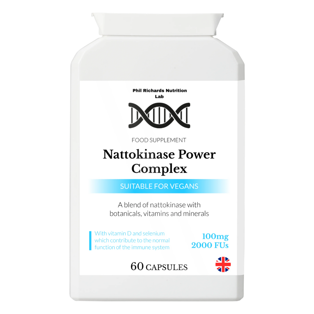Nattokinase Power Complex 100mg 2000 FUs (60 capsules) - front view