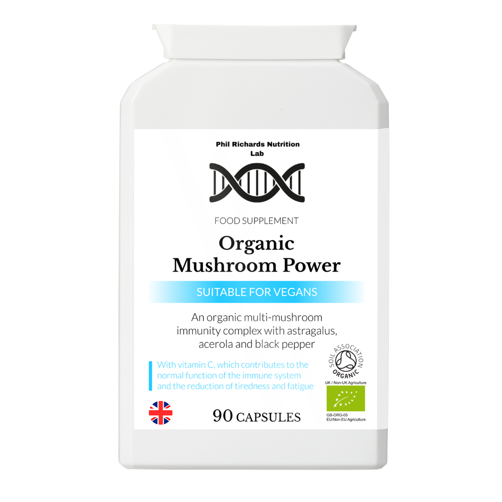 Organic Mushroom Power (90 Capsules) - front view