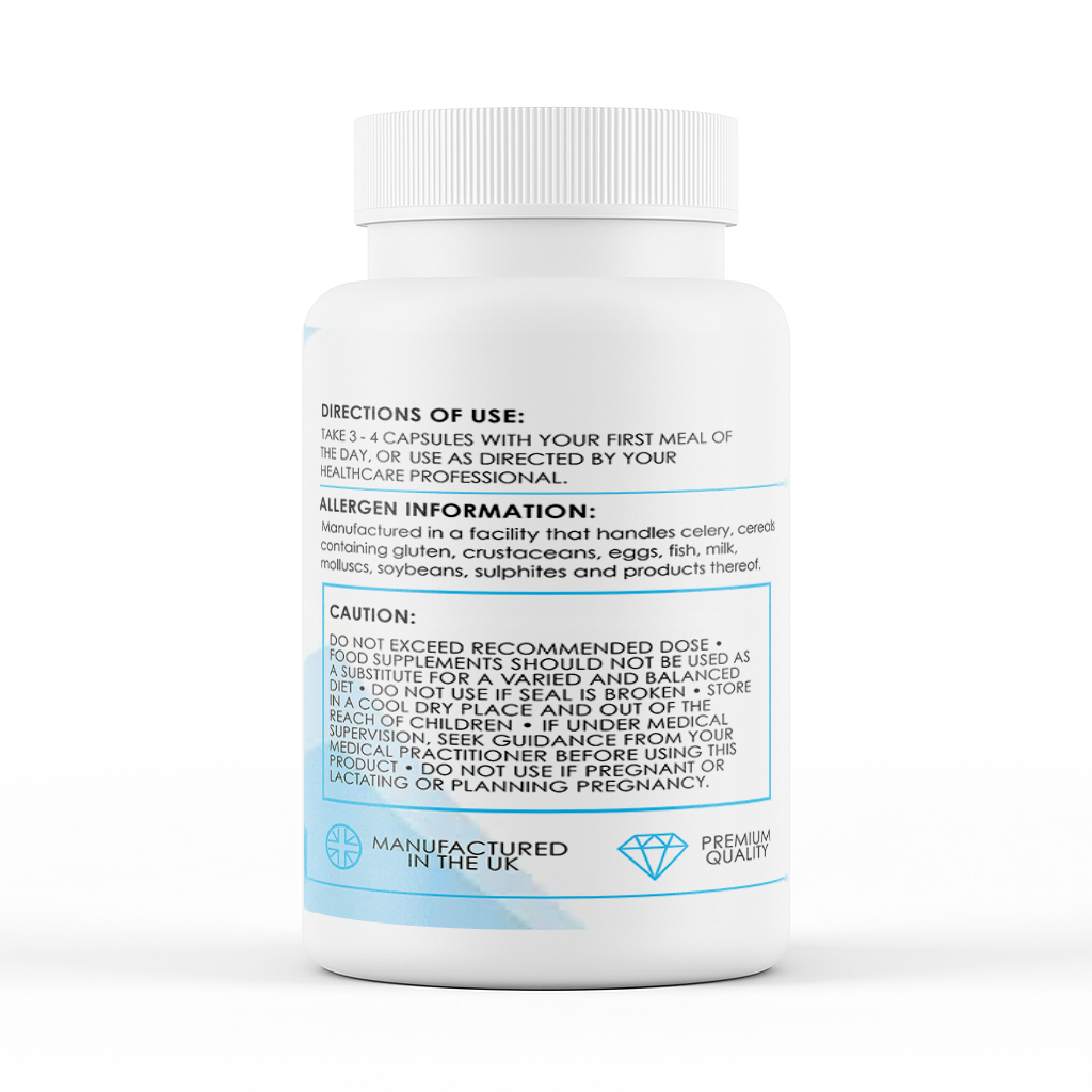 Iodine Plus (120 Capsules) - directions label