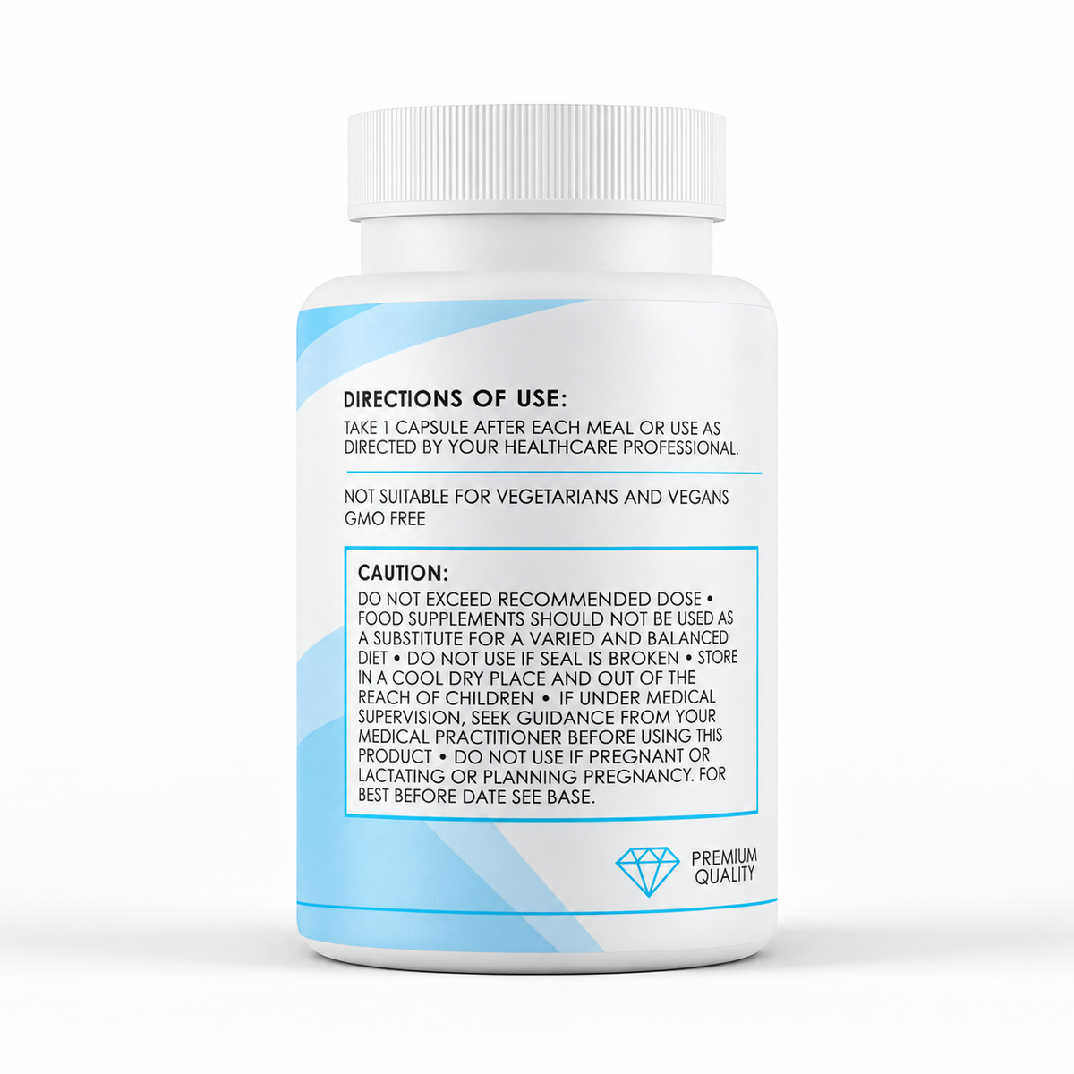 Antarctic Krill Oil with Astaxanthin (500mg x 120 Capsules) - directions label