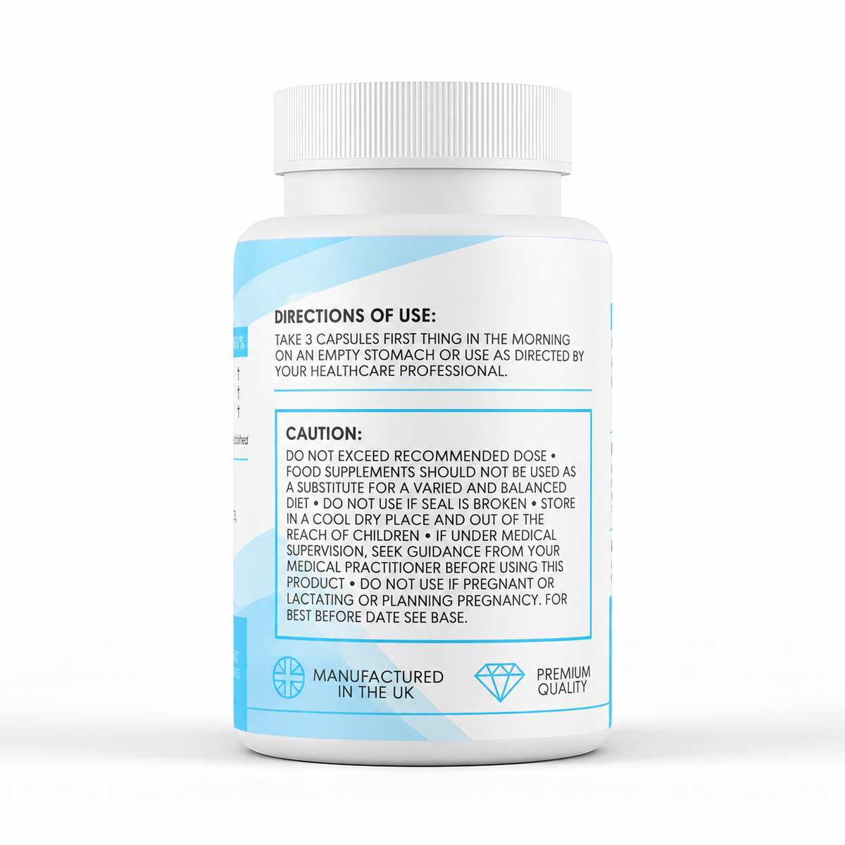 Brain Power (500mg x 90 Capsules) - directions label