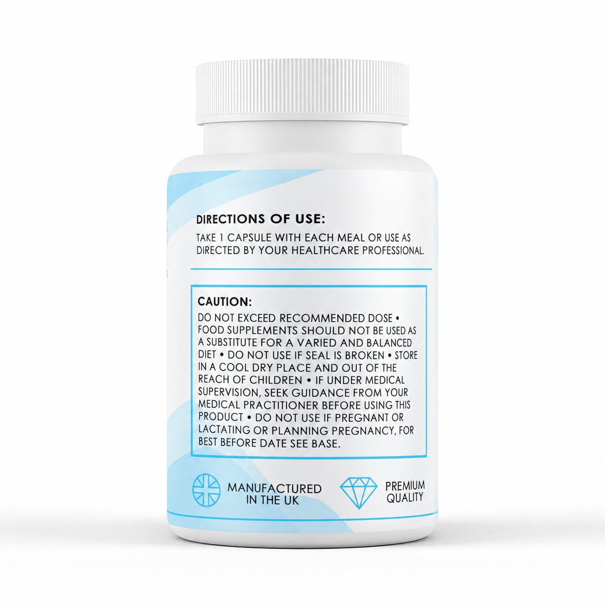 CoQ10 and Shilajit (100mg x 120 Capsules) - directions label