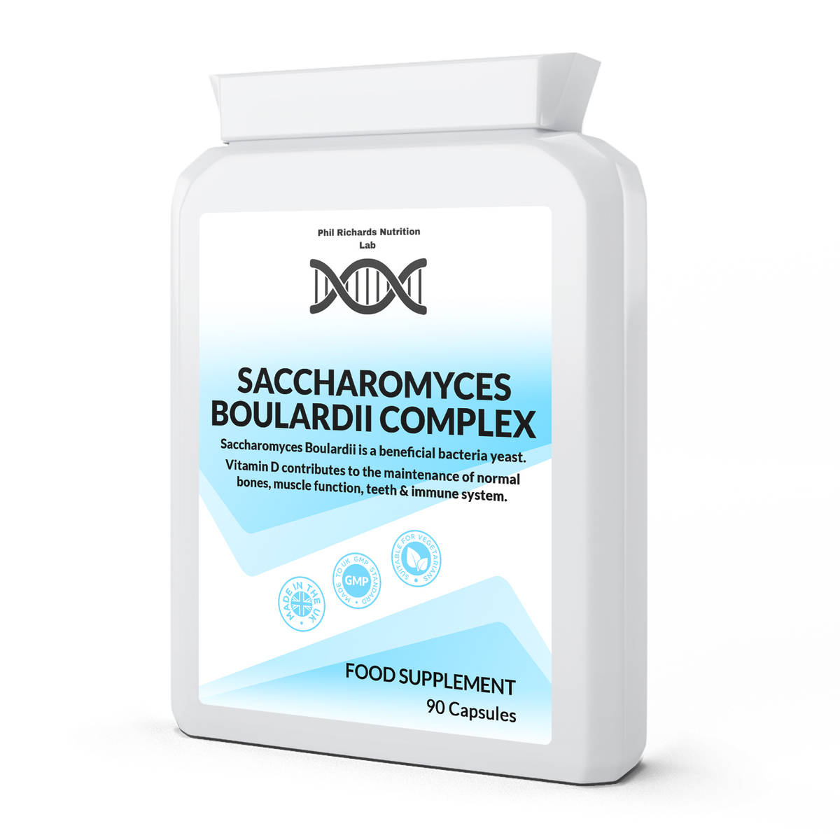 Saccharomyces Boulardii Complex (90 Capsules) - front angled view