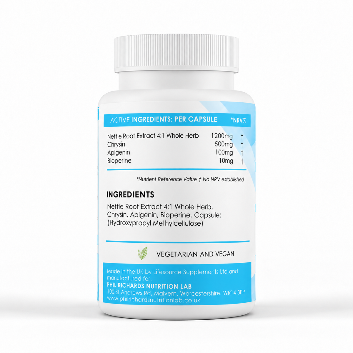 Testo Power (60 Capsules) - ingredients label