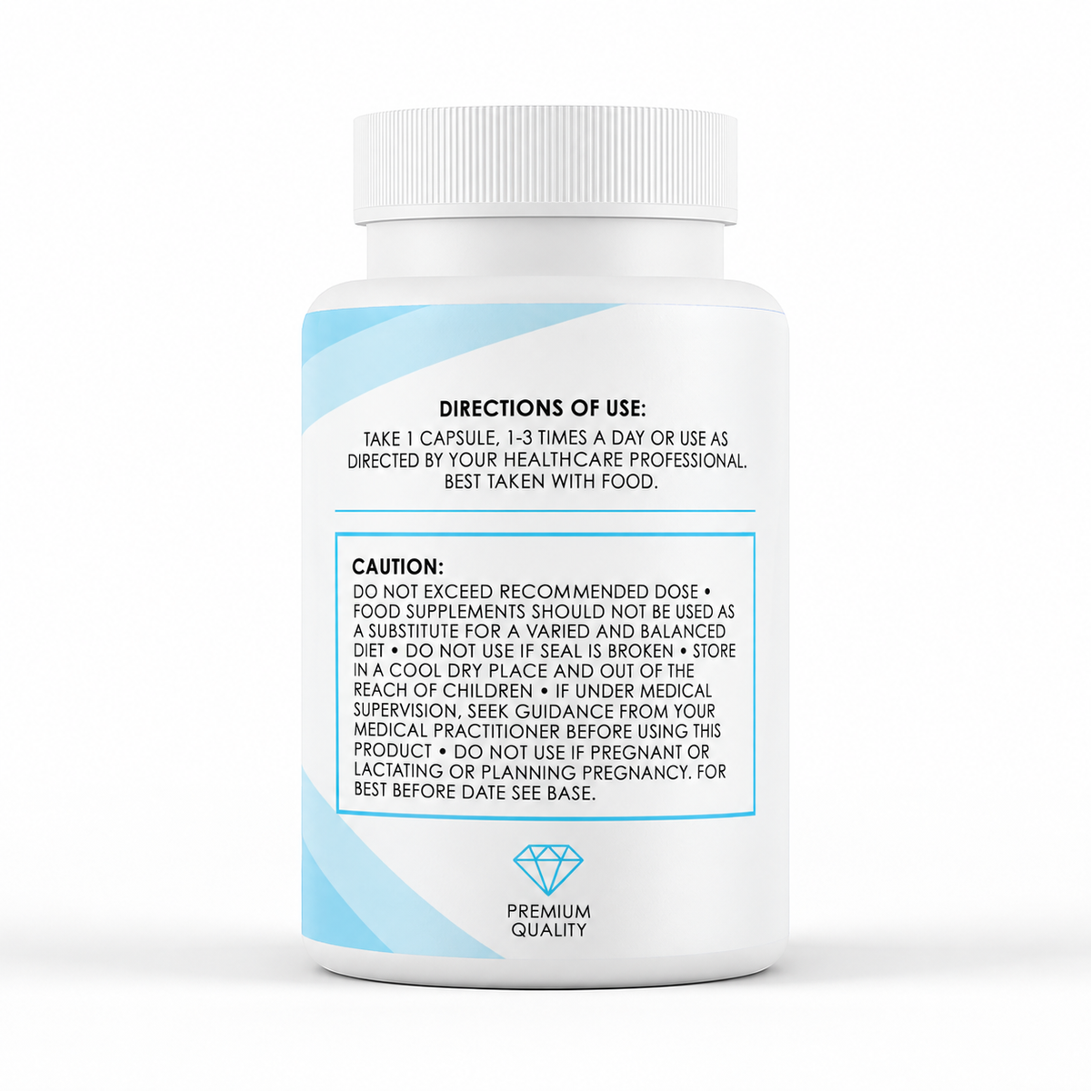 Ultimate High Strength Fish Oil Capsules (1000mg x 180 Capsules) - directions label