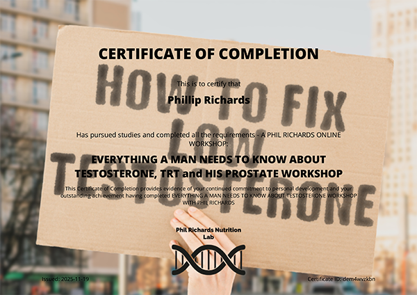 Testosterone-Workshop-Cert Testosterone Workshop - Certificate of Completion