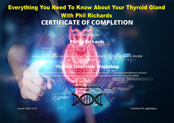 Thyroid Essentials - Workshop Certificate of Completion