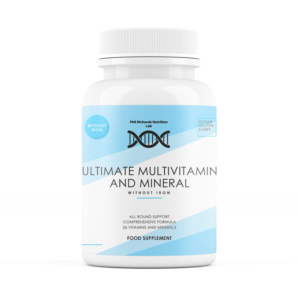 Ultimate Multi Vitamin & Mineral without iron (120 Capsules) Phil Richards Nutrition Lab